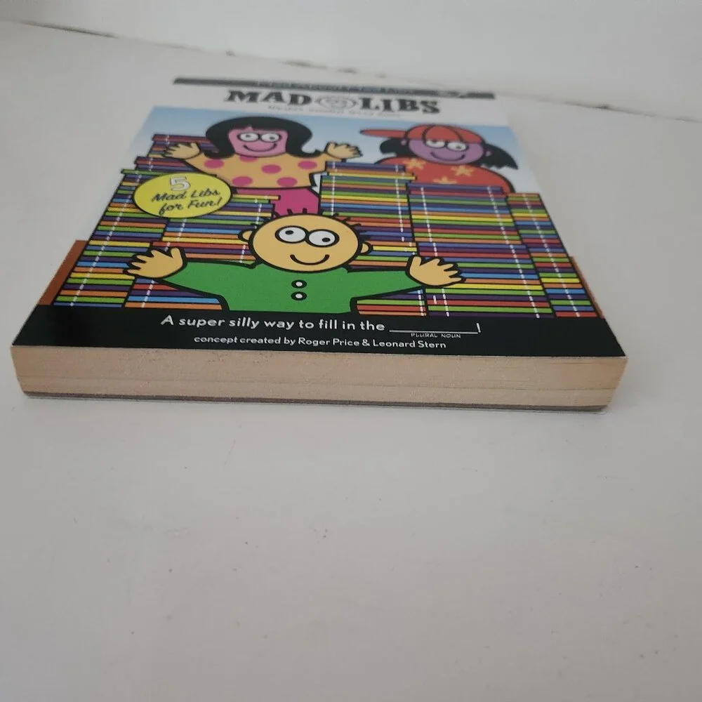 Mad Libs 100+ PAGES 5-in-1 LARGE Mad About Mad Libs * AS IS